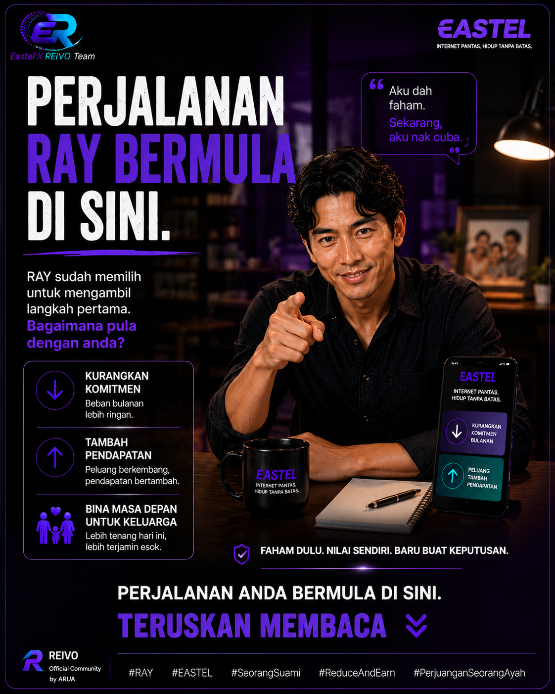 Penutup Kisah RAY yang bersedia memulakan perjalanan bersama EASTEL