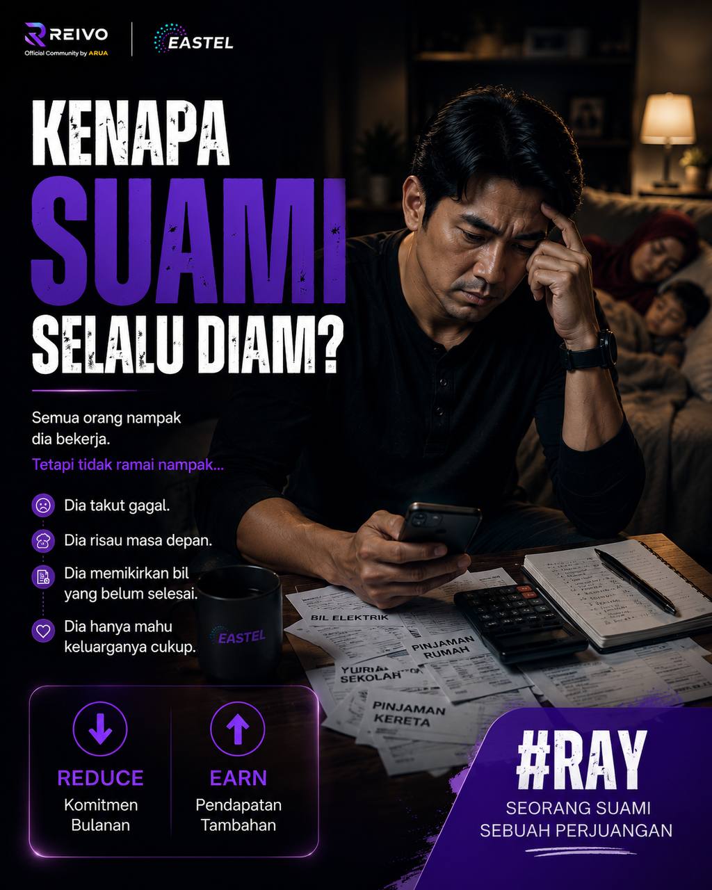 RAY memikirkan bil dan komitmen bulanan