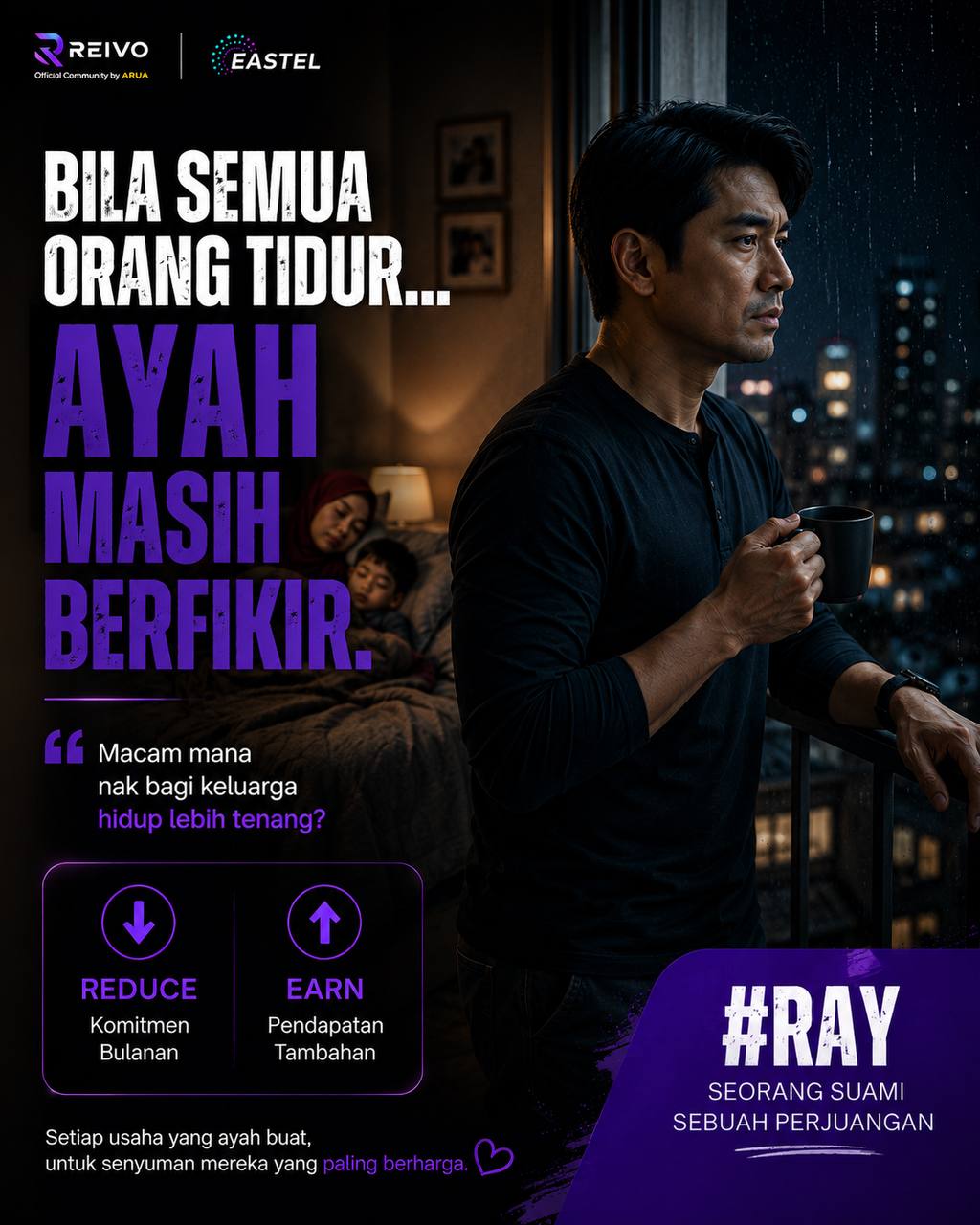 RAY memikirkan cara membina kehidupan yang lebih tenang