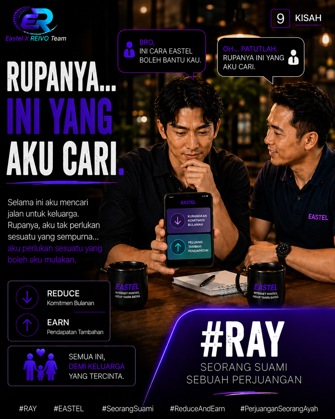 RAY memahami penerangan tentang cara EASTEL boleh membantu