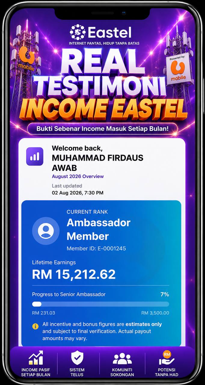 Testimoni pendapatan Muhammad Firdaus Awab