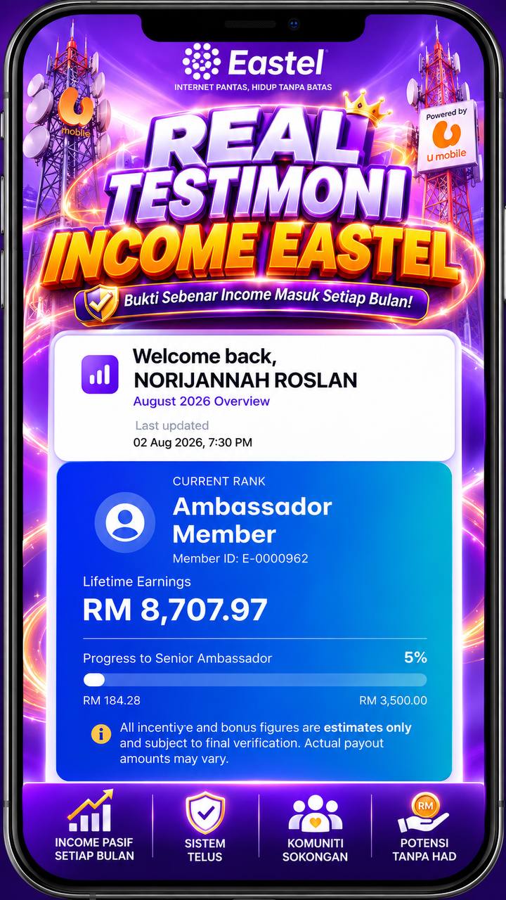 Testimoni pendapatan Norijannah Roslan